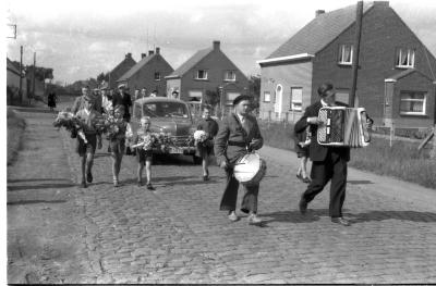 Huldiging kampioenen, Izegem, 1958