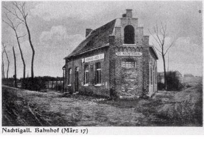 Station De Nachtegaal, maart 1917, Moorslede 