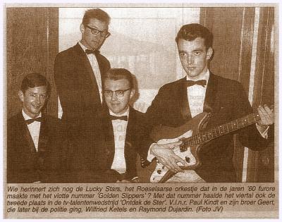 Geert Kindt met groepje Lucky Stars, jaren '60
