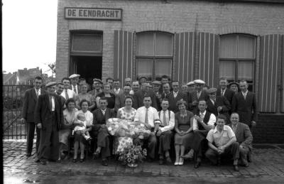 Bolletrakampioen café "De Eendracht", Izegem, 1958