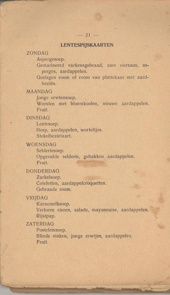 Extract kookboek boerinnenbond
