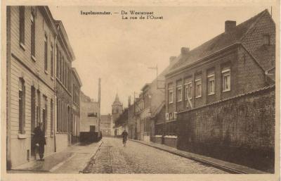 Zicht op Weststraat, Ingelmunster, ca 1910