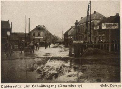 Spoorwegovergang, december 1917, Lichtervelde
