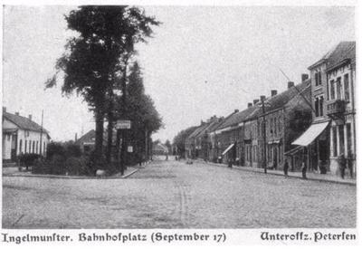 Stationsplein Ingelmunster, september 1917