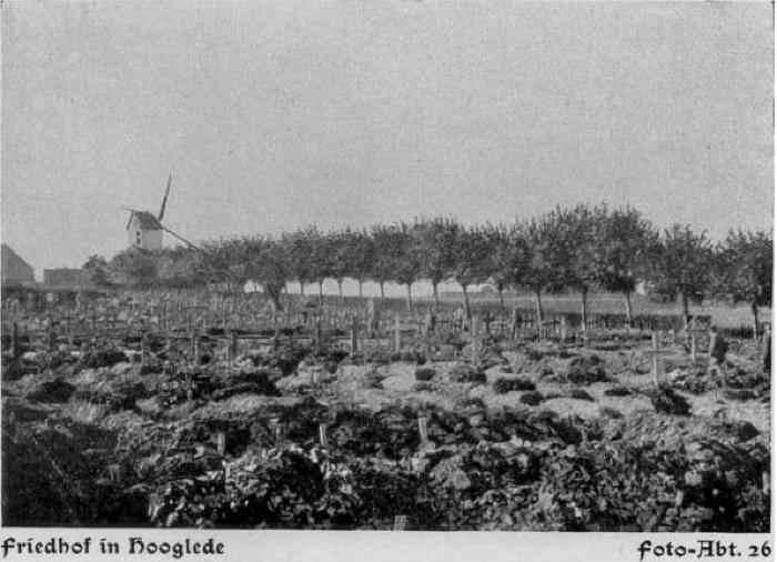 Duitse militaire begraafplaats in Hooglede, 1917
