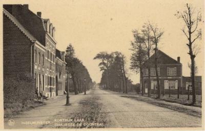 Zicht op de Kortrijkstraat, Ingelmunster, ca 1910