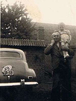 Burgemeester Lievens en zoon, 1950