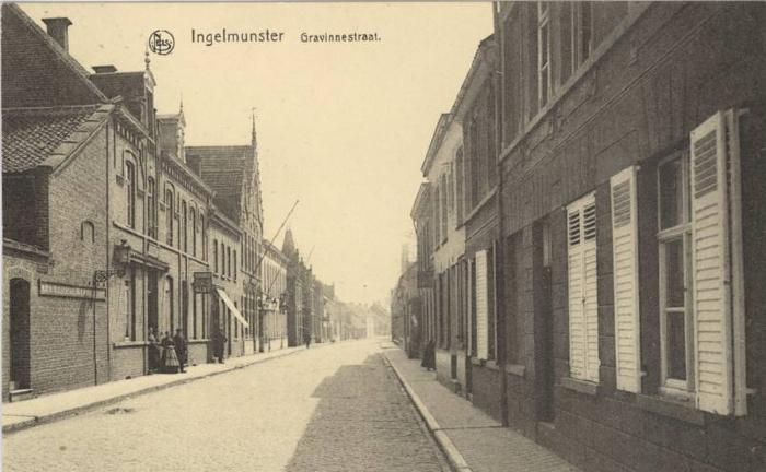 Gravinnestraat, Ingelmunster, ca 1910