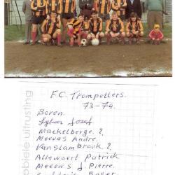 Voetbalploeg FC Trompetters, 1973-1974