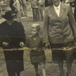 Rik Vansteeland en moeder, 1950