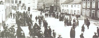 De markt van Beveren-Roeselare, 1910