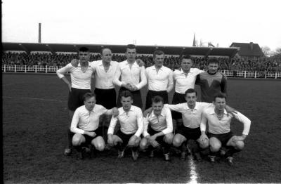 Voetbalwedstrijd FC Izegem-Waregem, Izegem, 1958