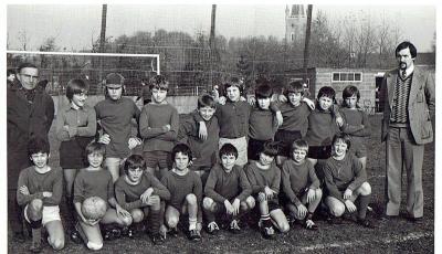 Klasfoto voetbal, begin jaren '70