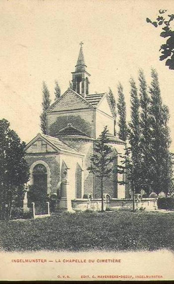 De kapel van het kerkhof, Ingelmunster, ca 1905