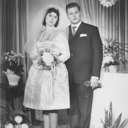 Huwelijksfoto André Roose en Marie-José Hallaert