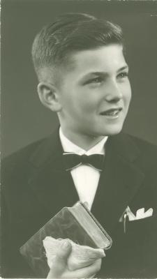 Plechtige communie jongen, 22 mei 1956