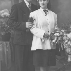 Huwelijksfoto Georges Martin en Anna Vermote