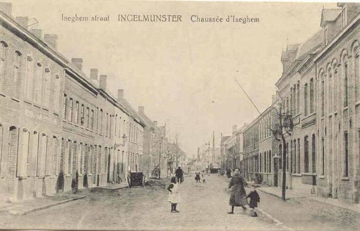 Izegemstraat, Ingelmunster, ca 1905