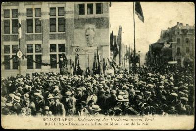 Redevoering bij Vredesmonument, Roeselare