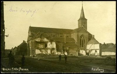 Beschadigde Onze-Lieve-Vrouwkerk, Roeselare