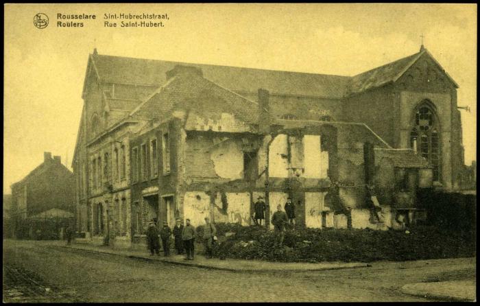 Vernielde gebouwen, Sint-Hubrechtstraat Roeselare