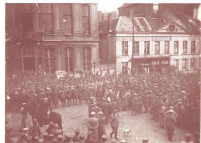 Krijgsgevangenen op Grote Markt, Roeselare