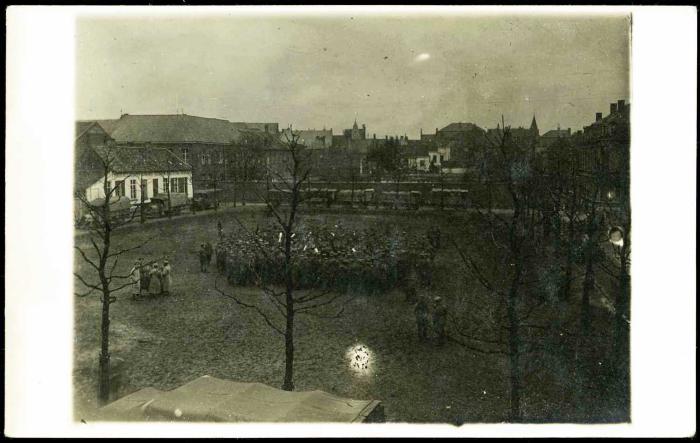 Luchtfoto Polenplein, Roeselare