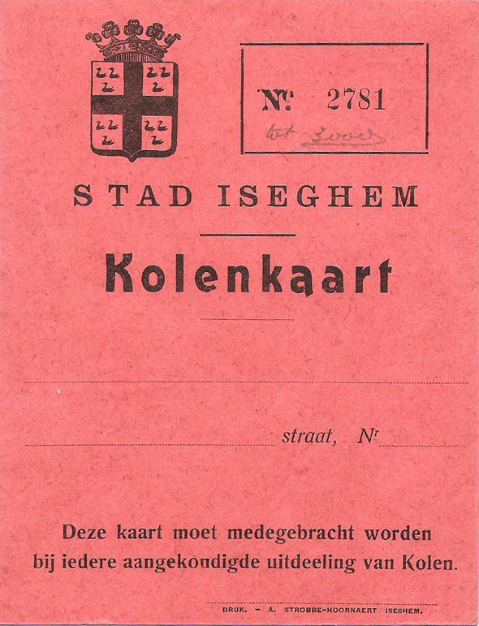 Kolenkaart, Izegem