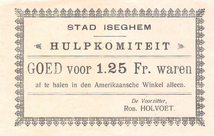 Geld Hulpcomité, Izegem