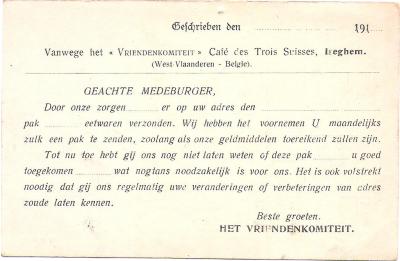 Verzending vriendencomité