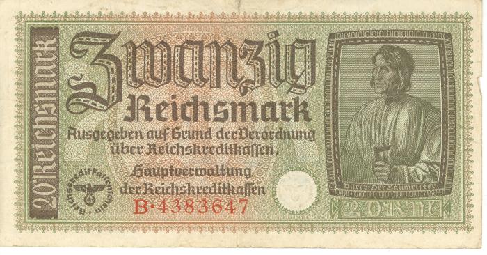 Duits geld WOI - 20 mark