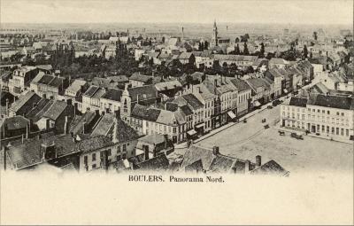 Panoramisch zicht op de Noord- en Ooststraat, Roeselare