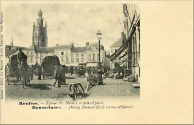 St Michielskerk en grote Markt, Roeselare
