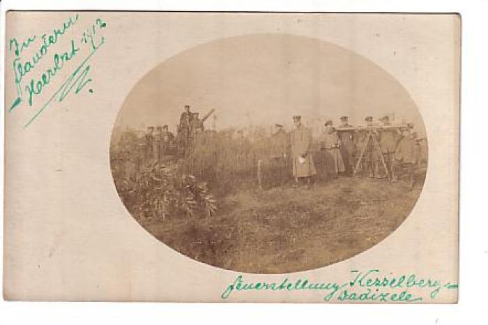 Duits geschut op Kezelberg, Dadizele 1917