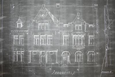 Plannen wederopbouw Dadizele 1920