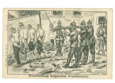 Postkaart 'Franc Tireurs'
