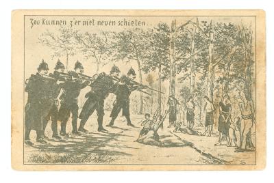 Postkaart 'Franc Tireurs'