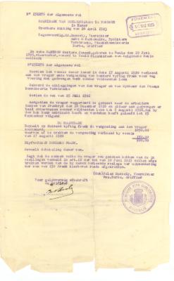 Brief oorlogsschade