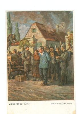 Postkaart 'Franc Tireurs'