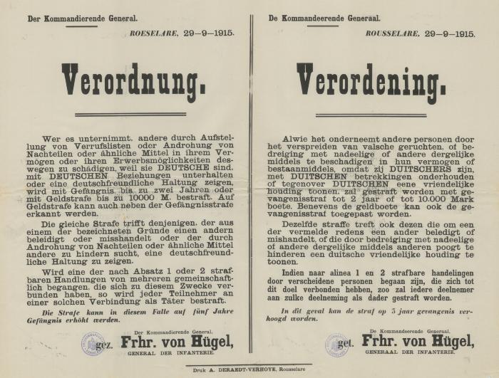 Verordening valse geruchten