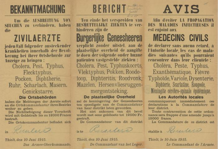 Aangifte besmettelijke ziekten door geneesheren
