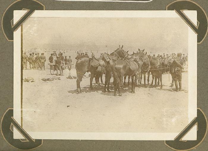 Militairen baden, De Panne 3 september 1915