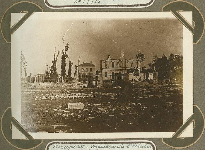 Huis sluiswachter, Nieuwpoort 20 september 1915