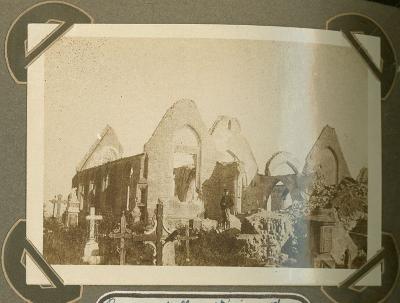 Ruïnes kerk Ramskapelle 22 september 1915
