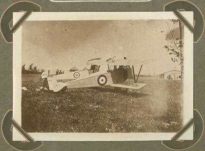 Landing van vliegtuig, Veurne 25 september 1915