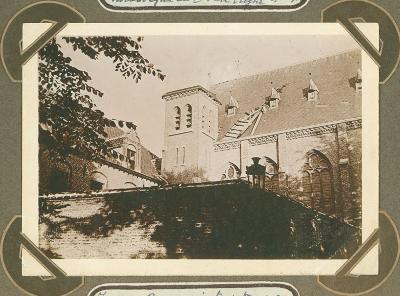 Kerktoren van Annonciates verdwenen, Veurne 2 oktober 1915