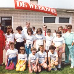 RSB neemt deel aan wandeltocht, Kortemark, 29 april 1987