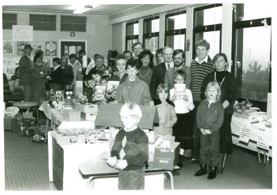 Tentoonstelling in de basisschool, Lichtervelde, 1986