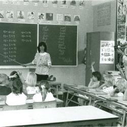 Camera in het eerste leerjaar, Lichtervelde, juni 1988