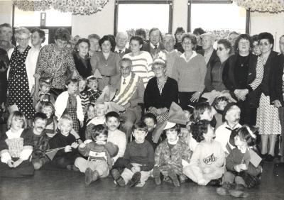 Grootouderfeest kleuterschool, Lichtervelde, november 1985